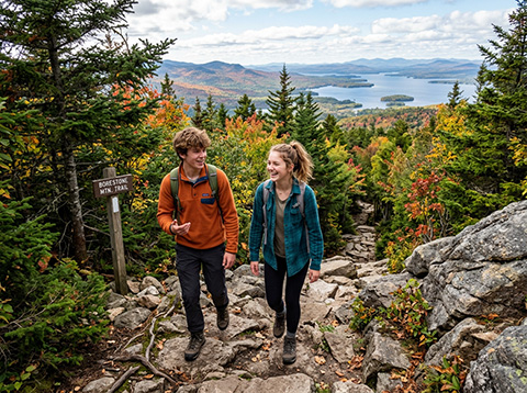 Borestone Mountain trail